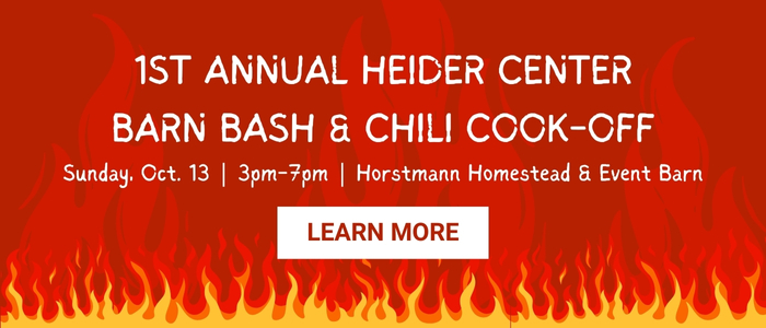 1st Annual Heider Center Barn Bash & Chili Cook-Off - Click to Learn More